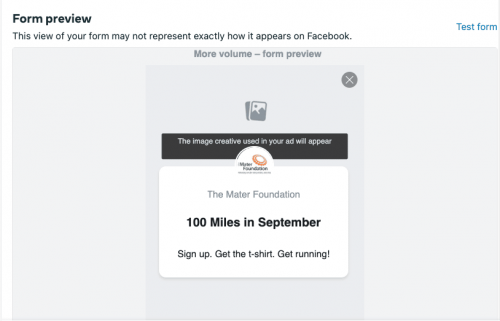 The Mater Foundation test form The Mater Foundation test form